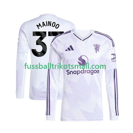 Fußballtrikots Manchester United Kobbie Mainoo 37 2025-2026 Langarm Auswärts-trikot kaufen